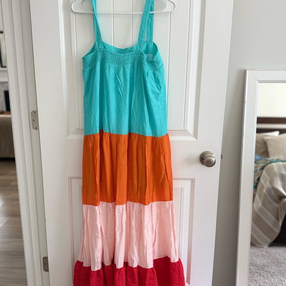 Aura Multicolor Strappy Maxi Dress - Picture 4 of 5